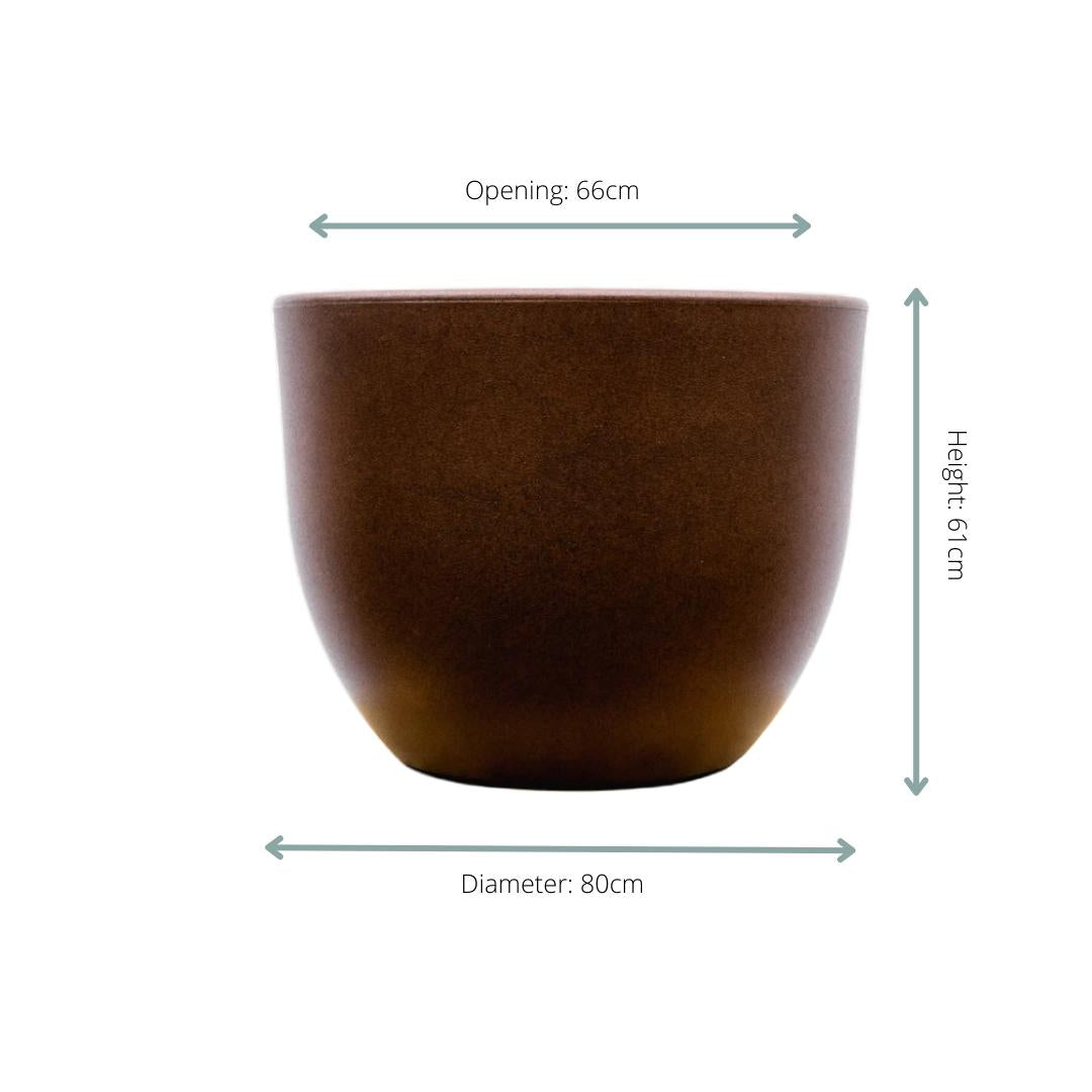 Pot Eggy Bronze - 66 cm
