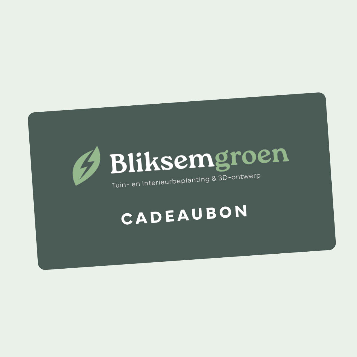 Bliksemgroen cadeaubon