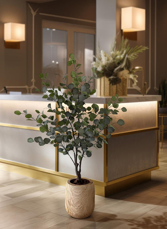 Kunstplant - Eucalyptus - Blauwe Gomboom - 140cm