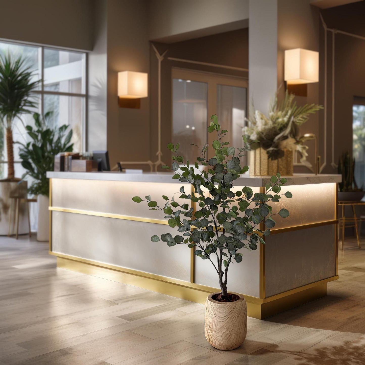 Kunstplant - Eucalyptus - Blauwe Gomboom - 140cm