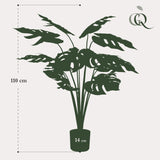 Kunstplant -  Monstera Deliciosa - 110 cm