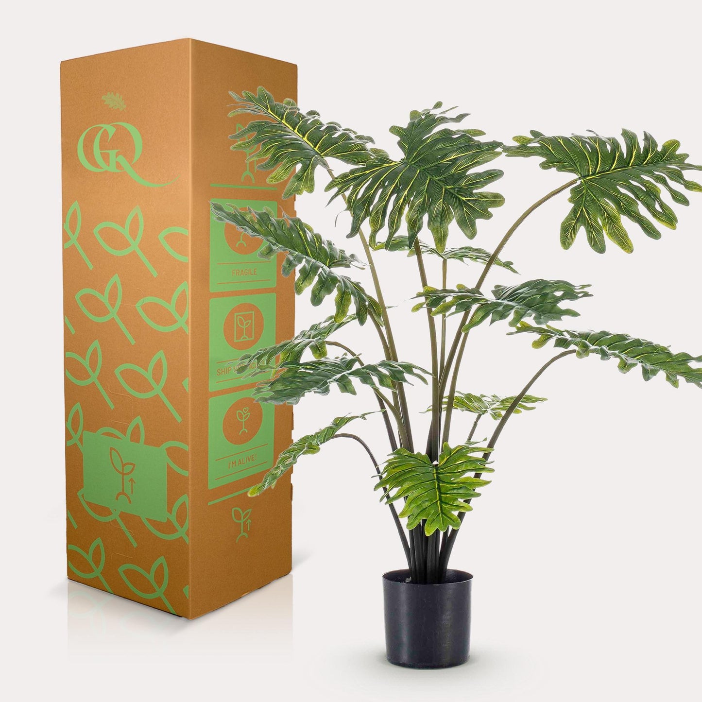 Kunstplant - Philodendron - 100 cm